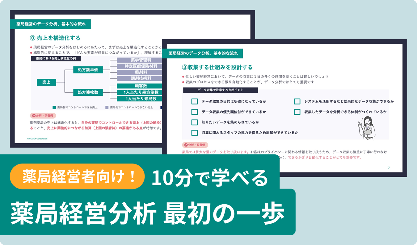 薬局経営者必見!10分で学べる薬局経営分析 最初の一歩